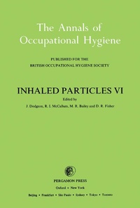 Enlarge image Cover: Inhaled Particles VI - Elsevier