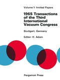 Cover: 1965 Transactions of the Third International Vacuum Congress - Elsevier