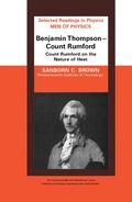 Cover: Men of Physics Benjamin Thompson - Count Rumford - Elsevier