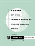 Cover: Tables of IGY Monthly Median Ionospheric Data - Elsevier