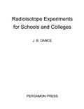 Cover: Radioistope Experiments for Schools and Colleges - Elsevier