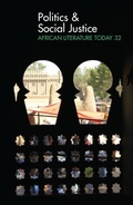Cover: ALT 32 Politics & Social Justice: African Literature Today - De Gruyter