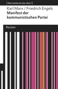Cover: Manifest der kommunistischen Partei - Reclam