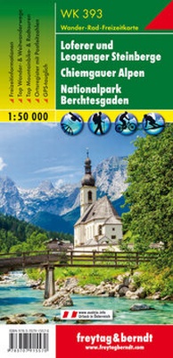 Abbildung von: WK 393 Loferer und Leoganger Steinberge - Chiemgauer Alpen - Nationalpark Berchtesgaden, Wanderkarte 1:50.000 - Freytag-Berndt und ARTARIA