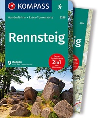 Enlarge image Cover: KOMPASS Wanderführer Rennsteig - KOMPASS-Karten
