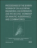 Cover: Proceedings of the Seventh Workshop on Algorithm Engineering and Experiments and the Second Workshop on Analytic Algorithmics and Combinatorics (ALENEX/ANALCO) - Society for Industrial & Applied Mathematics,U.S.
