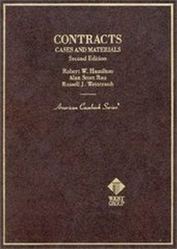 Abbildung von: Cases and Materials on Contracts - West Academic Press