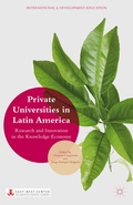 Cover: Private Universities in Latin America - Palgrave MacMillan