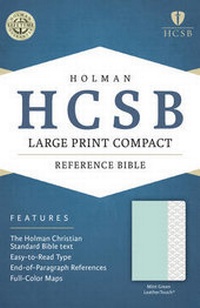 Enlarge image Cover: Large Print Compact Bible - HCSB - Broadman & Holman Publishers