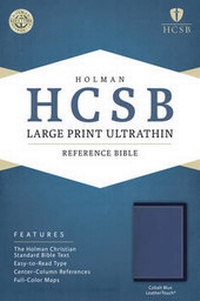 Enlarge image Cover: Large Print Ultrathin Reference Bible - HCSB - Broadman & Holman Publishers