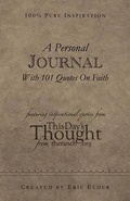 Cover: A Personal Journal With 101 Quotes On Faith - Eric Elder Ministries