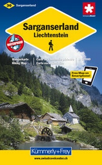 Abbildung von: Sarganserland, Liechtenstein Wanderkarte Nr. 30 - Kümmerly+Frey