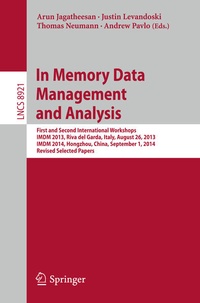 Enlarge image Cover: In Memory Data Management and Analysis - Springer