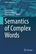 Cover: Semantics of Complex Words - Springer