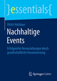 Abbildung von: Nachhaltige Events - Springer Gabler