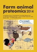Cover: Farm animal proteomics 2014 - Wageningen Academic Publishers