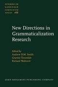 Cover: New Directions in Grammaticalization Research - John Benjamins Publishing Co