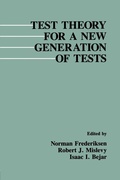 Cover: Test Theory for A New Generation of Tests - Routledge