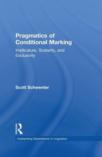 Enlarge image Cover: Pragmatics of Conditional Marking - Routledge
