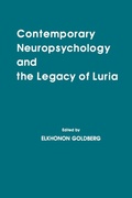 Cover: Contemporary Neuropsychology and the Legacy of Luria - Psychology Press Ltd