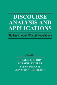 Enlarge image Cover: Discourse Analysis and Applications - Psychology Press Ltd