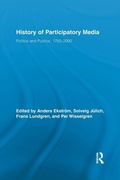 Cover: History of Participatory Media - Routledge