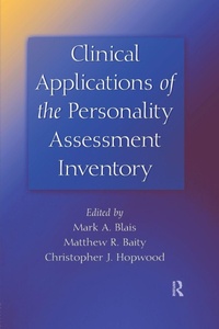 Enlarge image Cover: Clinical Applications of the Personality Assessment Inventory - Routledge