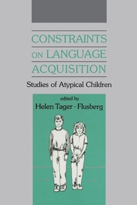 Enlarge image Cover: Constraints on Language Acquisition - Psychology Press Ltd