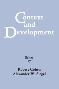 Enlarge image Cover: Context and Development - Psychology Press Ltd