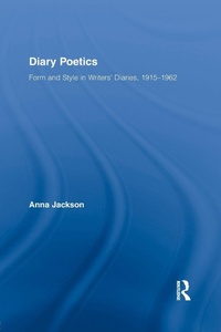 Enlarge image Cover: Diary Poetics - Routledge