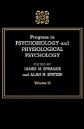 Cover: Progress in Psychobiology and Physiological Psychology - Academic Press