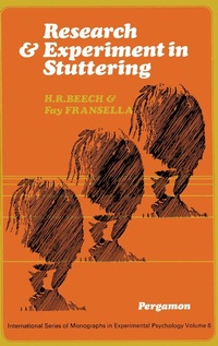 Enlarge image Cover: Research and Experiment in Stuttering - Elsevier