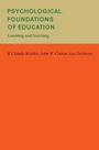 Cover: Psychological Foundations of Education - Academic Press