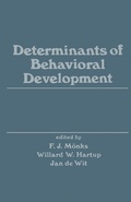 Cover: Determinants of Behavioral Development - Academic Press