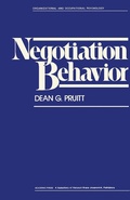 Cover: Negotiation Behavior - Academic Press