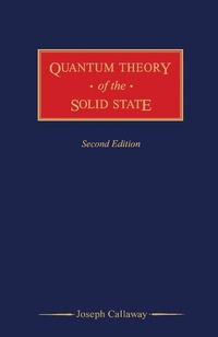 Enlarge image Cover: Quantum Theory of the Solid State - Academic Press