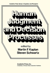 Enlarge image Cover: Human Judgement and Decision Processes - Academic Press