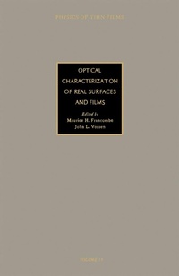 Enlarge image Cover: Optical Characterization of Real Surfaces and Films - Academic Press