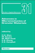 Cover: Advances in Micromechanics of Granular Materials - Elsevier