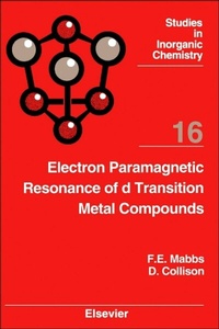 Abbildung von: Electron Paramagnetic Resonance of d Transition Metal Compounds - Elsevier