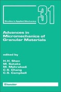 Cover: Advances in Micromechanics of Granular Materials - Elsevier
