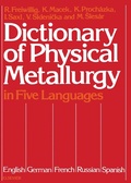 Cover: Dictionary of Physical Metallurgy - Elsevier
