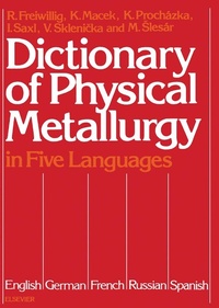 Enlarge image Cover: Dictionary of Physical Metallurgy - Elsevier