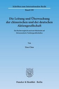 Abbildung von: Die Leitung und Überwachung der chinesischen und der deutschen Aktiengesellschaft - fibre