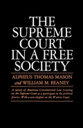 Cover: The Supreme Court in a Free Society - WW Norton & Co