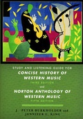Cover: Concise History of Western Music 3E, Study and Listening Guide - WW Norton & Co