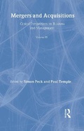 Cover: Mergers & Acquis Crit Persp V3 - Routledge