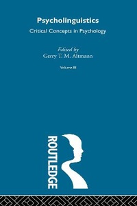 Abbildung von: Psycholinguist Crit Concept V3 - Routledge