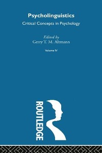 Abbildung von: Psycholinguist Crit Concept V4 - Routledge