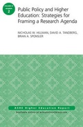 Cover: Public Policy and Higher Education: Strategies for Framing a Research Agenda - Jossey-Bass